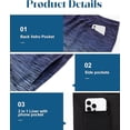 thumbnail image 5 of UZMOG Mens Swim Trunks,Mens Bathing Suit Swim Shorts with Compression Liner Pockets Quick Dry Swim Trunks Men, 5 of 8