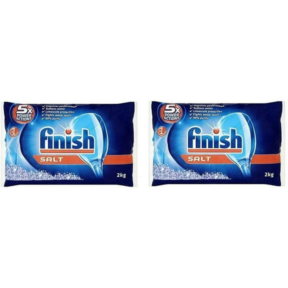 Finish Dishwasher Water Softener Salt For Bosch Dishwasher 2-Pack 8.8 Lbs