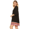 thumbnail image 3 of White Mark Women's Embroidered Tunic Dress, 3 of 5