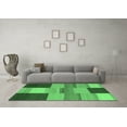 thumbnail image 3 of Ahgly Company Indoor Rectangle Abstract Emerald Green Contemporary Area Rugs, 8' x 12', 3 of 4