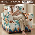 thumbnail image 4 of Chririnla 2 Piece Sofa Covers for Living Room Armchair Slipcover with Washable for Pets, Aztec Geometric Pattern Armchair Covers Set, 4 of 8