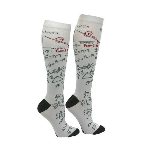 Unisex Find X Funny Math Novelty Compression Socks for Women and Men