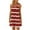 Red B, variant on Zpanxa Womens Summer Dresses Fashion Casual Print Round-Neck Sleeveless Loose Knee-Length Dress