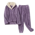 thumbnail image 6 of Sngxgn Women's Long Sleeve Slip On Night Gown - Nightgown for Women(Purple,XL), 6 of 7