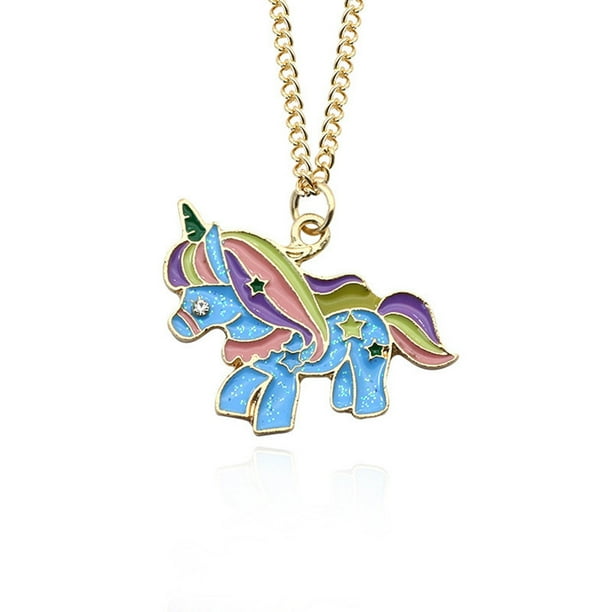 HEQU9117 Necklace Fairy tale Unicorn Pendant Necklace Gifts For