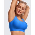 thumbnail image 4 of TEMOGU-Womens Flex Sculpt Racerback Sports Bra - U Neck Medium Impact Padded Wireless Workout Gym Crop Top, 4 of 4