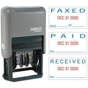 Xstamper, XST40330, Self-Inking Paid/Faxed/Received Dater, 1 Each