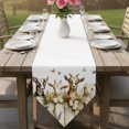 thumbnail image 6 of Spring Summer Goats Table Runner Linen Burlap Table Runner 72 Inches Long Farmhouse Floral Botanical Cute Dresser Scarves for Kitchen Island Coffee Dining Room Party Wedding Holiday Decor 14"x72", 6 of 8