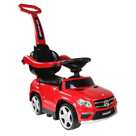 Best Ride On Cars Baby 4-in-1 Mercedes Push Car Stroller with LED Lights, (Best Way To Disinfect Baby Toys)