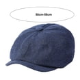 thumbnail image 6 of Tnobhg Men Autumn Winter Classic Herringbone Pattern Octagonal Hat Extended Brim Beret Hat Newspaper Painter Hat Fashion Accessories, 6 of 8