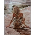 thumbnail image 2 of Luniak, Monika 19x24 White Modern Wood Framed Museum Art Print Titled - Silence II, 2 of 4