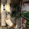 thumbnail image 3 of Aplique de pared para exterior/interior, moderno aplique LED impermeable para exterior, 3000 K, blanco cálido, para jardín, terraza, patio, dormitorio, hogar, pasillo., 3 of 5
