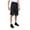 Black-Charcoal, variant on North 15 Men's Horizontal Print Basketball Mesh Shorts with Side Pockets-3290-Red-3XL