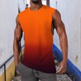 thumbnail image 2 of NOLDARES Men's Relaxed Fit Crew Neck Tank Tops Sleeveless Muscle Tees for Bodybuilding Beach Casual(Orange,XXL), 2 of 4