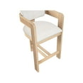 thumbnail image 4 of Meridian Furniture Sacha Cream Velvet Stool, 4 of 9