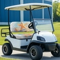 thumbnail image 2 of Yuyamidu Starfish Cart Backrest Bench Seat Cover Full Set of 2 Beach Golf Cart Back Rest Seat Cover Suits Club Car and More 2-Seat Golf Carts Universal Golf Cart Accessories, 2 of 7