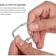 thumbnail image 2 of Cucharas medidoras YONGSHENG Acero inoxidable 18/8 juego de 7, 2 of 5