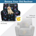 thumbnail image 4 of Yuyamidu Dog Paw Reclining Chair Covers 4 Pieces Comfortable Recliner Sofa Slipcovers with Pocket Easy to Install Furniture Protector for Living Room Gift for Holiday, 4 of 8