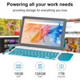 thumbnail image 3 of Tablet YQSAVIOR Android 15 de 10 pulgadas, 18 GB de RAM, 128 GB de ROM, 6000 mAh, 3 of 5