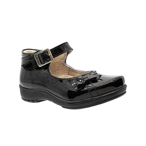 Zapato Escolar Para Niña Charol Negro Dogi® Con Arco Cuero negro 21