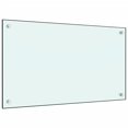 thumbnail image 2 of vidaXL Dosserets de Cuisine 2 Pcs Blancs 70x40 cm Verre Trempé, 2 of 5