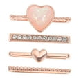 thumbnail image 5 of HAKIDZEL Watchband Decorative Loops 4Pcs Rose Gold Silicone For Women Watch Band Decorations, 5 of 8