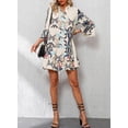 thumbnail image 5 of Vestido Opemiby 2025 de verano blanco estampado boho mini, 5 of 5
