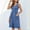 B30 Blue womens summer dresses clearance under $5, variant on Women Dresses under $10! Cagogo Women Summer Dresses Sleeveless Casual Loose Swing Button Down Midi Dress Trendy Summer Outfits with Pockets