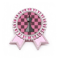 thumbnail image 1 of Ajedrez Rey Insignia broche Medalla rosa premiada, 1 of 3