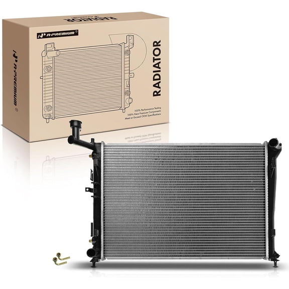 A-Premium Engine Coolant Radiator with Transmission Oil Cooler Compatible with Hyundai Elantra 2007-2012 L4 2.0L, Automatic Transmission, Replace# 253102H000, 253102H050