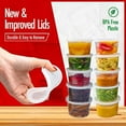 thumbnail image 7 of Deli Containers with Lids Leakproof - BPA-Free Plastic Microwaveable Clear Food Storage Container Premium Heavy-Duty Quality, Freezer & Dishwasher Safe (16 oz.), 7 of 7