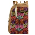 thumbnail image 2 of Mochila Para Dama Nueva Imagen Aster Yute Flores Rojo Sintetico Camel, 2 of 3