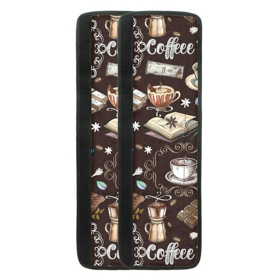 Yuyamidu 2pcs Coffee Theme Refrigerator Door Handle Covers Universal Fridge Oven Microwave Dishwasher Door Handle Cover Anti-Slip Kitchen Appliance Protective Sleeve