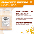 thumbnail image 5 of 2 Gallon "Dry & Dry" Orange & White Mixed Indicating Silica Gel Beads (Industry Standard 2-4 mm) - Reusable(14-15 LBS), 5 of 8
