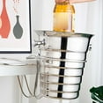 thumbnail image 5 of Soporte para Cubo de Hielo de Escritorio, Soporte para Enfriador, Soporte para Barril de Cerveza, Soporte para Cubo de Vino para Fiestas de Cócteles Al Aire Libre, Cocina, Plata, 5 of 5