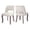 Beige, variant on Hassch Dining Chairs Set of 2, Modern Fabric Upholstered Kitchen Side Chairs with Hollow-Out Back, Handmade Copper Nailhead Trim and Curved Solid Wood Legs, Beige