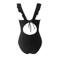 thumbnail image 4 of Duoif Women's Slimming and Shielding Two Swimsuit for Women with Straps Womens Swimsuits Tummy Control Swimsuits for Women Black L, 4 of 5