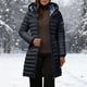 thumbnail image 1 of AUNVITO Women's Color Block Hooded Long Sleeve Casual Coat Relaxed Fit Street Style, 1 of 8