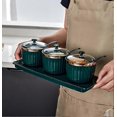 thumbnail image 5 of Seasoning Organizer Container Spice Jar Kitchen Spice Pot Spice Box Sturdy PP Material with Lid and Spoon,3 Pieces, 5 of 5