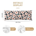 thumbnail image 2 of KLL Ultra Soft Microfiber Body Pillow Cover/Pillowcases 20"x54" with Hidden Zipper Closure-Daisies Flowers, 2 of 5
