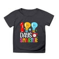 thumbnail image 4 of Gunia Boys Short Sleeve Shirts 100 Days Smarter Boy And Girl Fashion Casual Print Crewneck Loose Short Sleeve Cosy Tshirts Tops 3-4 Years, 4 of 4