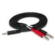thumbnail image 2 of Cable de Conexión Estéreo Hosa Negro 3.5 mm TRS a Doble 1/4 Pulgada TS 91.50 cm 1-Pack, 2 of 4