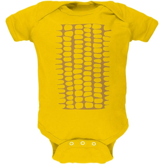 Halloween Corn on the Cob Costume Soft Baby One Piece Yellow 9-12 M