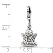 Reflections 925 Sterling Silver Antiqued Ornate Charm 23 x 10 mm.
