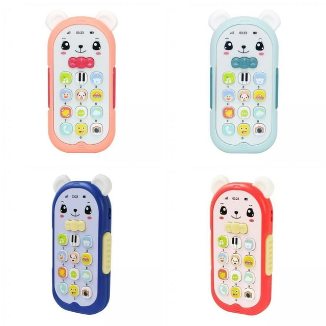 Máquina de sonido de música telefónica,Máquina de sonido de música de teléfono de juguete de teléfono de bebé,Regalo de juguetes de teléfono móvil educativo temprano infantil,Juguetes
