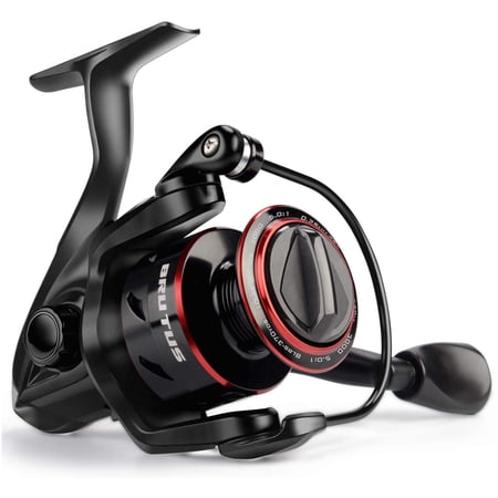 Brutus Spinning Reel Freshwater Fishing Reels Graphite Frame Cnc Aluminum Spool 5.2:1 Gear Ratio 4+1 Ball Bearings
