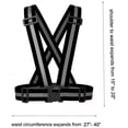 thumbnail image 2 of Chaleco reflectante para correr, paquete de 3, chalecos de seguridad ajustables, correas reflectantes de alta visibilidad para correr de noche, verde + negro + naranja Sincero  Hogar, 2 of 6