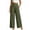 *Army Green, variant on VBVC Women's High Waisted Cotton Linen Pants , Casual Work Lounge Trousers For Women , Ladies' Wide Leg Seamed Pants with Pockets,Army Green,S-2XL