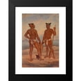 thumbnail image 2 of Antonio Zeno Shindler 11x14 Black Modern Framed Museum Art Print Titled - Marquesan Men (ca. 1893), 2 of 5