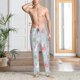 thumbnail image 2 of Fotbe Bunny cartoon with easter Pantalones de Pijama para Hombre, Pantalones de Dormir, Pantalones de Casa con Cintura Ajustable y Bolsillos-X-Large, 2 of 6